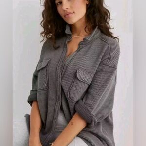 Aerie Gray Waffle Lumber Jane
Shirt Jacket